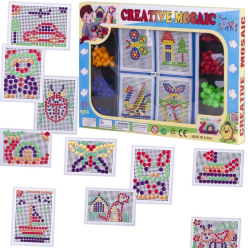 Mozaic cu Pioneze Colorate 