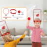 Set Coș de Baschet Amuzant cu Bentiță și Mingi | Joc Interactiv pentru Copii și Familie