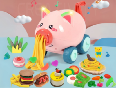 Set Creativ Porcușor cu Plastilină Colorată – 43 Piese și 12 Culori | image