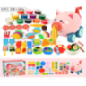 Set Creativ Porcușor cu Plastilină Colorată – 43 Piese și 12 Culori