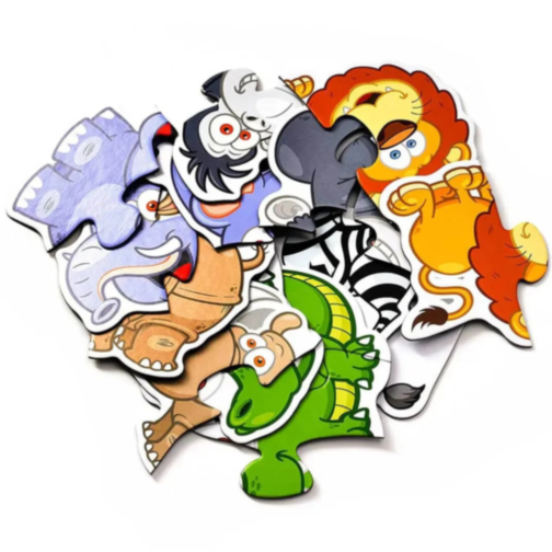 Puzzle Animale Junglă 6 în 1 pentru Copii