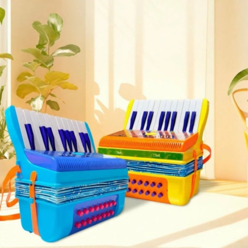 Acordeon de Jucărie pentru Copii cu Clape și Butoane (culoare aleatorie)