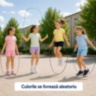 Coardă de sărit pentru copii cu mânere striate