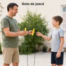 Coardă de sărit pentru copii cu mânere striate