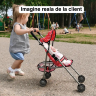 Cărucior pentru Păpuși cu Design Elegant și Cadru Metalic