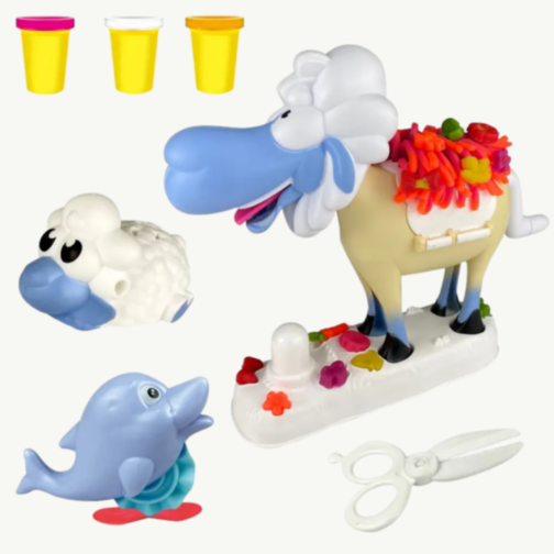 Oaia Veselă – Set de Modelaj Creativ cu Plastilină Colorată