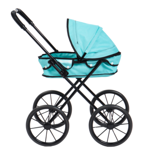 Cărucior de Jucărie pentru Păpuși – Design Elegant Turcoaz