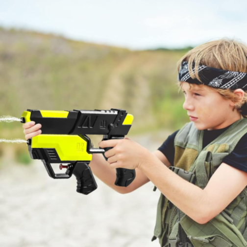 Pistol cu Apă 2 în 1 pentru Copii și Familie | Jet Lung de Apă 10 Metri