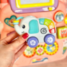 Premergător Interactiv cu Muzică, Lumină și Tablă Desen