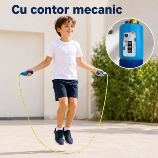 Coardă de sărit pentru copii cu contor mecanic