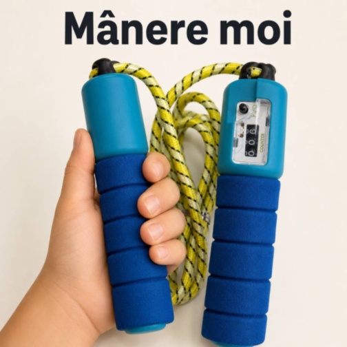 Coardă de sărit pentru copii cu contor mecanic