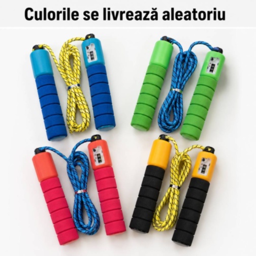 Coardă de sărit pentru copii cu contor mecanic