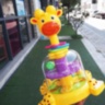 Jucărie Bebeluși Girafă Rotativă cu Bile Colorate