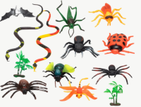 Set Figurine Insecte - „Insect World” (11 Bucăți)