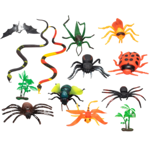 Set Figurine Insecte - „Insect World” (11 Bucăți)