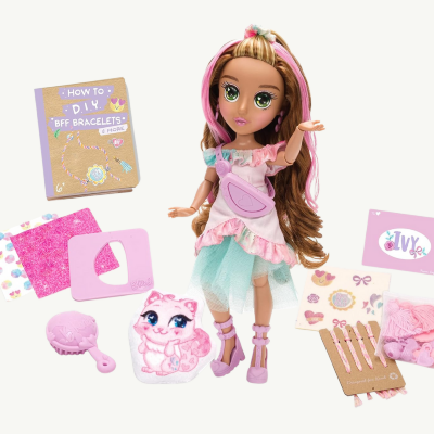 Păpușa Ivy - Set Creativ Eco-friendly cu Accesorii și Brățări DIY | image
