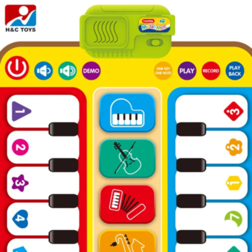 Covoraș Muzical Interactiv cu Clape de Pian și Sunete Instrumentale