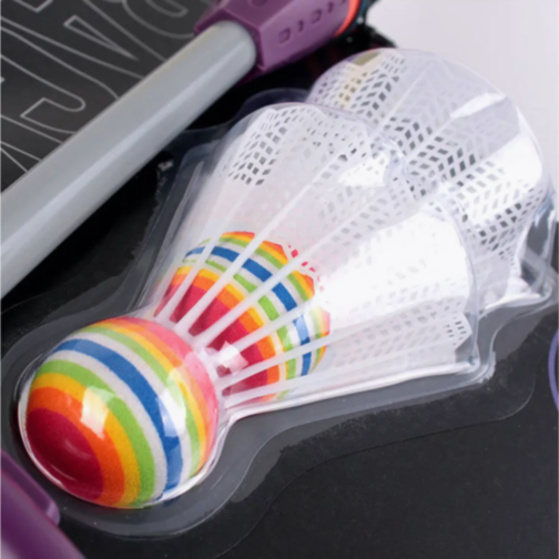 Set Badminton pentru Copii cu 2 Rachete și 2 Volane, Model Rocket