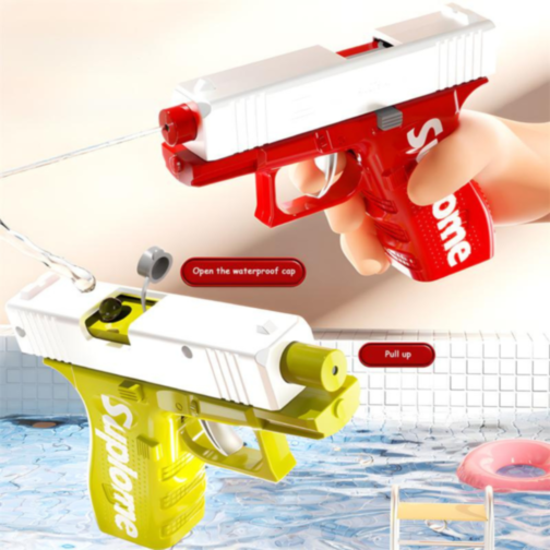 Pistol cu Apă Compact pentru Copii – Design Modern, 13 cm (culoare aleatorie)