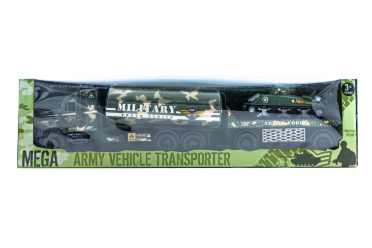 Mega Camion Militar cu Trailer și Tanc, 96cm 