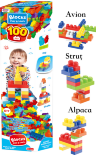 Set Blocuri Mari de Construcție, 100 piese
