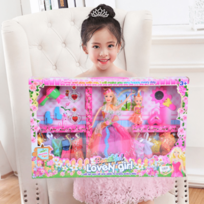Păpușă Lovely Girl cu Rochii și Accesorii  | image