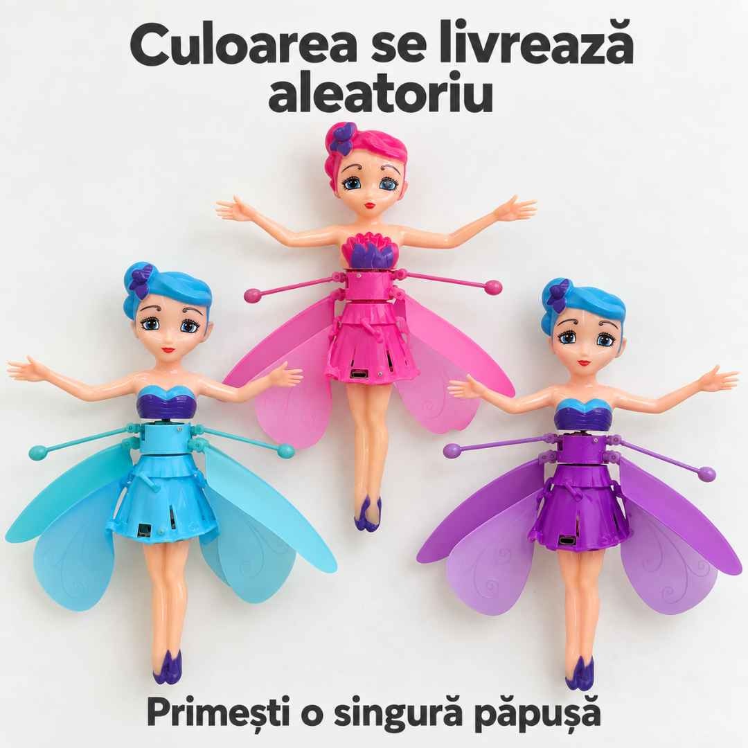 Variantele roz, albastru-turcoaz și mov; culoarea se livrează aleatoriu și pachetul conține o singură păpușă