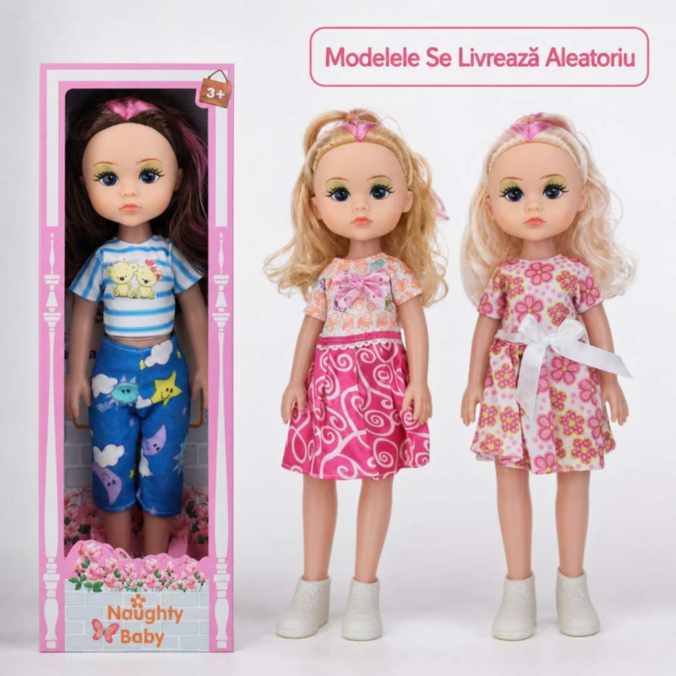 Modele variate de păpuși fashion pentru copii, livrate aleatoriu