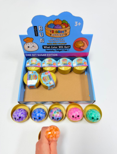 [DISPLAY BOX]12 sleeve card steamer 5.5cm rainbow bead emoji bun