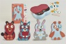 Puzzle Magnetic de Asamblat Animale 41 piese, în Cutie de Depozitare de Metal