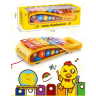 Xilofon Colorat cu Roți - Jucărie Muzicală Educativă pentru Bebeluși