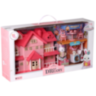 Vilă Roz Interactivă cu Figurine și Mobilier – Set de Joacă pentru Fetițe