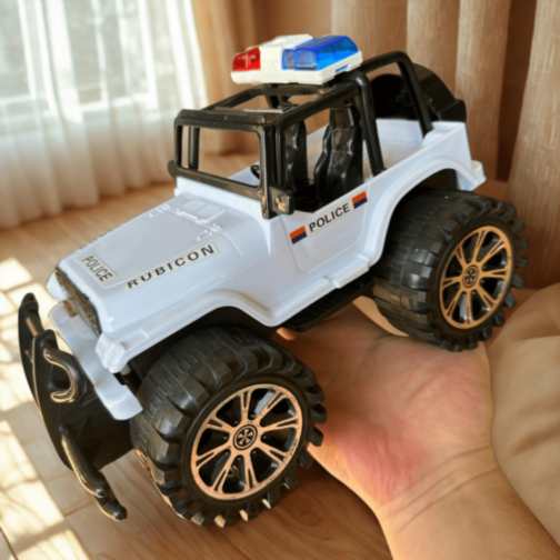 Mașină de Poliție Jeep Rubicon Off-Road pentru Copii Mașină de Poliție Jeep Rubicon Off-Road pentru Copii