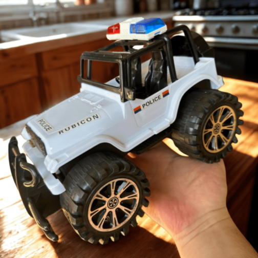 Mașină de Poliție Jeep Rubicon Off-Road pentru Copii Mașină de Poliție Jeep Rubicon Off-Road pentru Copii