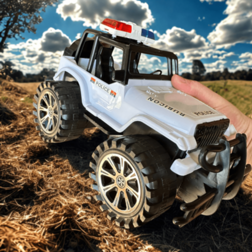 Mașină de Poliție Jeep Rubicon Off-Road pentru Copii Mașină de Poliție Jeep Rubicon Off-Road pentru Copii