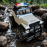 Mașină de Poliție Jeep Rubicon Off-Road pentru Copii