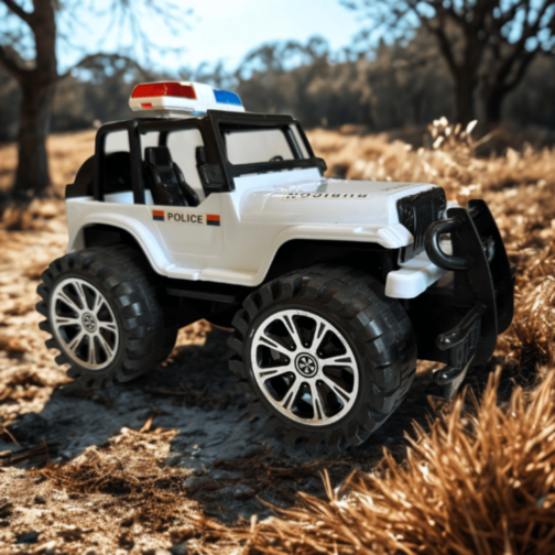 Mașină de Poliție Jeep Rubicon Off-Road pentru Copii Mașină de Poliție Jeep Rubicon Off-Road pentru Copii