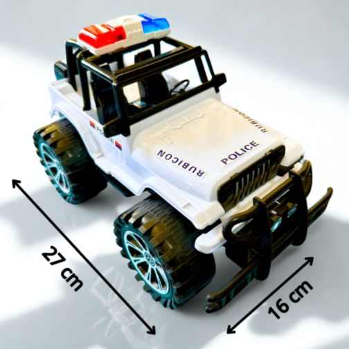 Mașină de Poliție Jeep Rubicon Off-Road pentru Copii Mașină de Poliție Jeep Rubicon Off-Road pentru Copii