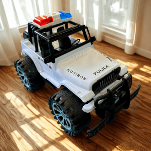 Mașină de Poliție Jeep Rubicon Off-Road pentru Copii Mașină de Poliție Jeep Rubicon Off-Road pentru Copii