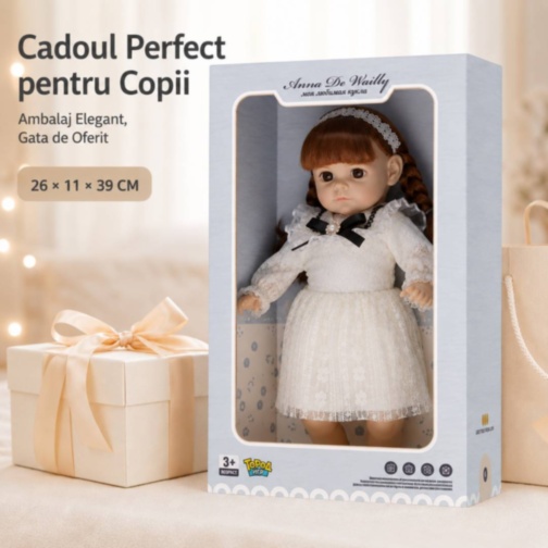 Păpușă Interactivă cu Sunete și Rochie Elegantă