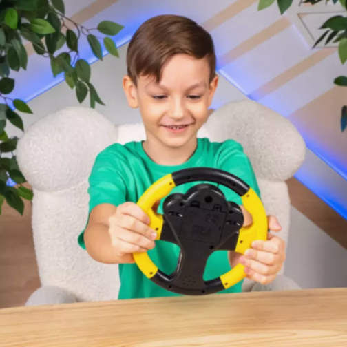 Volan Interactiv cu Sunete și Lumină pentru Copii, 22 cm, (culoare aleatorie)