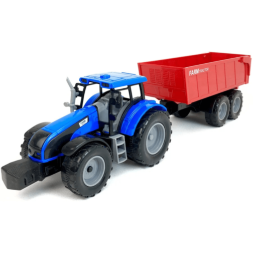 Tractor Fermă cu Remorcă Mare (culoare aleatorie)