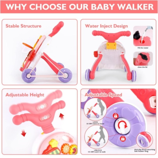 Premergător 2 în 1 cu Masă de Activități