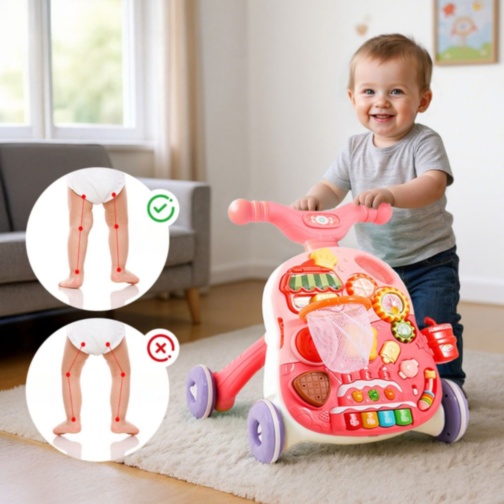 Premergător 2 în 1 cu Masă de Activități