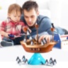 Joc de Echilibru Pirate Boat cu Pinguini, Dezvoltă Coordonarea și Răbdarea 