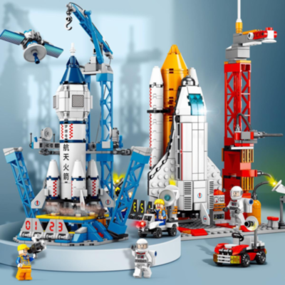 Set de Construcție Navetă Spațială cu Rachetă și Astronauți – 521 Piese  | image
