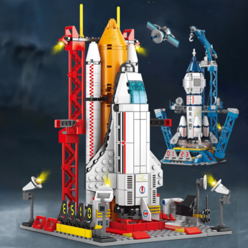 Set de Construcție Navetă Spațială cu Rachetă și Astronauți – 521 Piese 