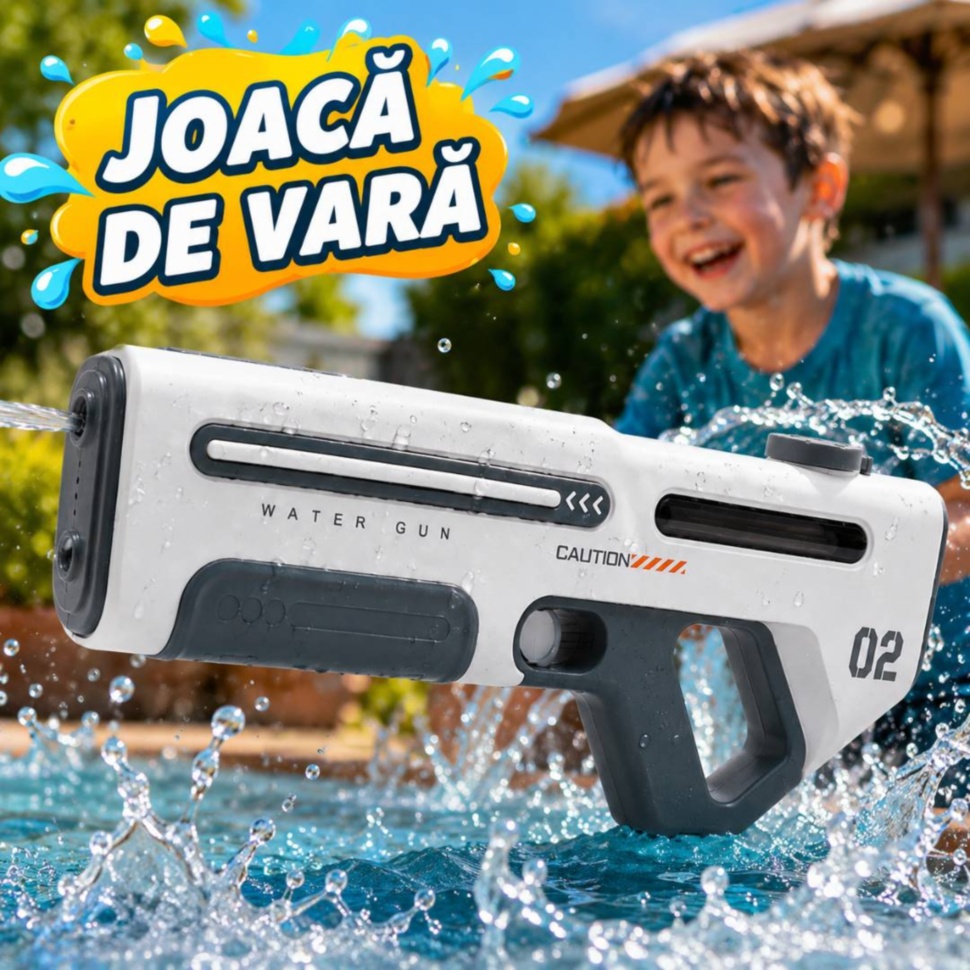 Pușcă electrică cu apă reîncărcabilă pentru joaca de vară