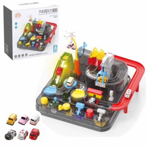 Circuit Mecanic Interactiv "Echipa de Salvare - Drumul cu Obstacole" 