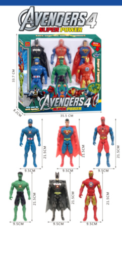 Set 6 Super-Eroi Avengers cu Lumini